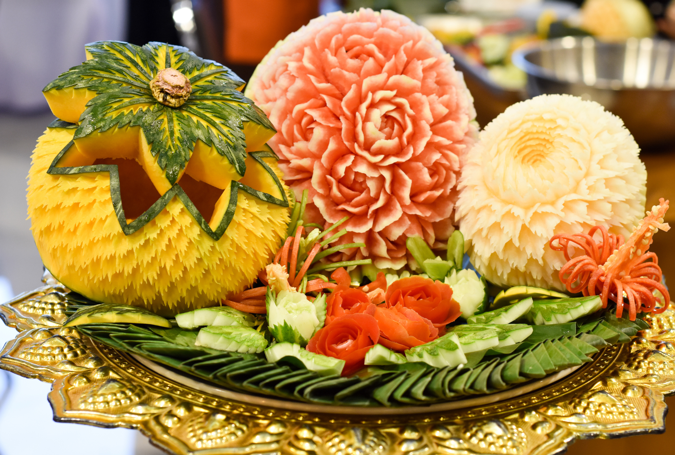Art of Carving and Garnishing Fruits and Veggies